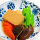 乾物は栄養の宝庫！椎茸と高野豆腐の炊き合わせ